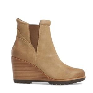 Sorel After Hours Chelsea Suede Wedge Bootie
